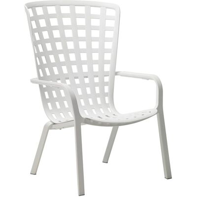 Silla reclinable de fibra de vidrio y polipropileno Nardi - Blanco Silla reclinable de fibra de vidrio y polipropileno Nardi - Blanco