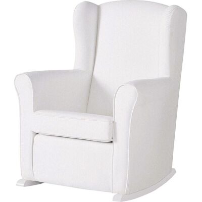 Micuna Butaca Mecedora de lactancia reclinable Nanny Relax. Piel Blanco niño Micuna Butaca Mecedora de lactancia reclinable Nanny Relax. Piel Blanco niño