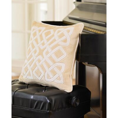 Yves Delorme Funda de cojín Entrelac . Beige Yves Delorme Funda de cojín Entrelac . Beige