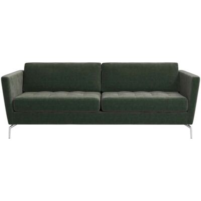 BoConcept Sofá Osaka de 2,5 plazas tela Ravello . Verde ceniza BoConcept Sofá Osaka de 2,5 plazas tela Ravello . Verde ceniza