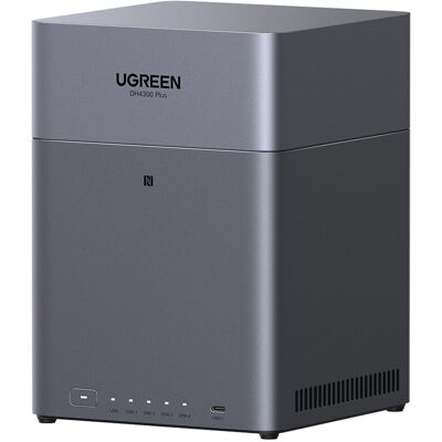 UGREEN Sistema NAS de escritorio NASync DH4300+, 4 bahías, hasta 120TB. UGREEN Sistema NAS de escritorio NASync DH4300+, 4 bahías, hasta 120TB.