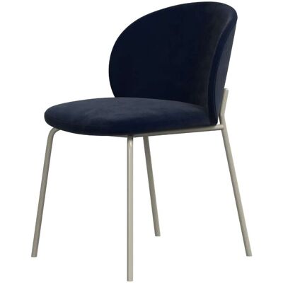 BoConcept Pack de dos sillas Princeton gris ceniza tela Velvet . Azul BoConcept Pack de dos sillas Princeton gris ceniza tela Velvet . Azul