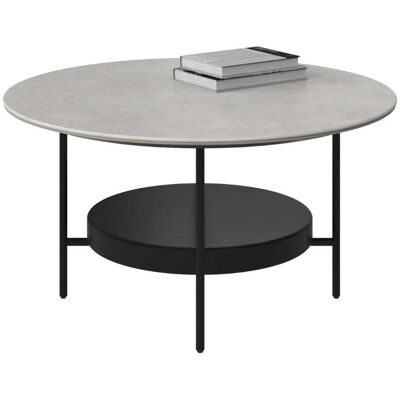 BoConcept Mesa de centro circular Madrid . Gris BoConcept Mesa de centro circular Madrid . Gris