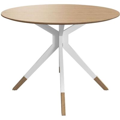 BoConcept Mesa Billund madera de roble pata blanca . Roble BoConcept Mesa Billund madera de roble pata blanca . Roble