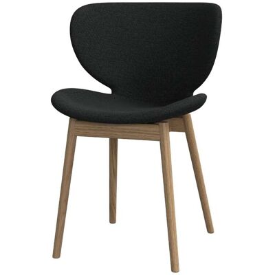 BoConcept Pack de dos sillas Hamilton pata roble claro tela Nani . Gris oscuro BoConcept Pack de dos sillas Hamilton pata roble claro tela Nani . Gris oscuro