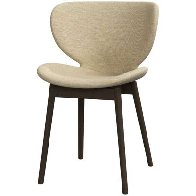 BoConcept Pack de dos sillas Hamilton pata roble oscuro tela Nani . Beige BoConcept Pack de dos sillas Hamilton pata roble oscuro tela Nani . Beige