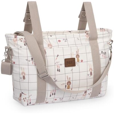 PAZ Rodríguez Bolso para silla colección Lebrel. Marrón topo PAZ Rodríguez Bolso para silla colección Lebrel. Marrón topo