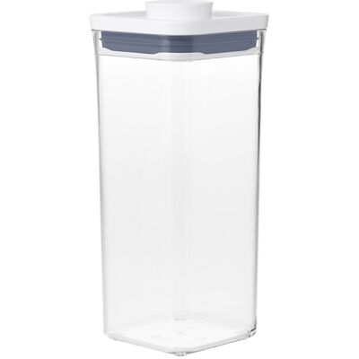 Oxo Bote de cocina hermético cuadrado mini Pop 2.0 . (1,6 litros) Cristal Oxo Bote de cocina hermético cuadrado mini Pop 2.0 . (1,6 litros) Cristal
