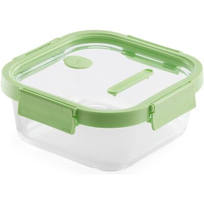 Lékué At Home Contenedor de almacenaje - Apto para alimentos, Sin fugas, Verde Lékué At Home Contenedor de almacenaje - Apto para alimentos, Sin fugas, Verde