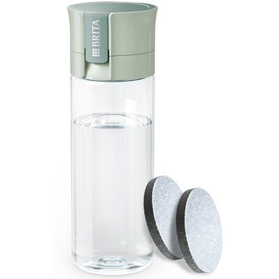 Brita Botellla filtrante de agua + 2 Micro Disc Vital . Verde claro Brita Botellla filtrante de agua + 2 Micro Disc Vital . Verde claro