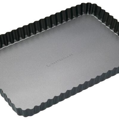Masterclass Molde rectangular antiadherente para quiche . Gris Masterclass Molde rectangular antiadherente para quiche . Gris