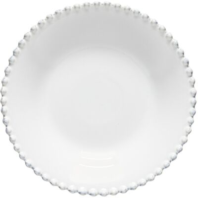 Costa Nova Pearl Soup Pasta Plate Blanco - 24cm - gres cerámica - Plato Costa Nova Pearl Soup Pasta Plate Blanco - 24cm - gres cerámica - Plato