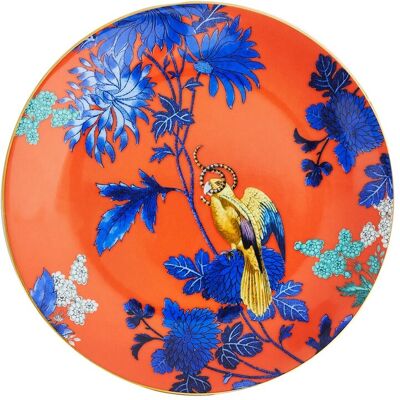 Plato de lado de hueso de porcelana Wedgwood Golden Parrot Naranja/Multi - Plato de lado Plato de lado de hueso de porcelana Wedgwood Golden Parrot Naranja/Multi - Plato de lado