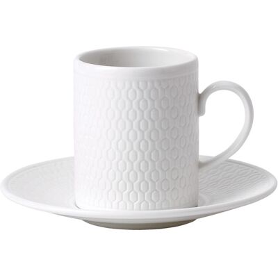 Taza y platillo de espresso WEDGWOOD Gio - Diseño moderno Taza y platillo de espresso WEDGWOOD Gio - Diseño moderno