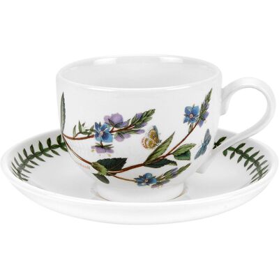 Portmeirion Taza de té con plato Verónica Botanic Garden . Multicolor Portmeirion Taza de té con plato Verónica Botanic Garden . Multicolor
