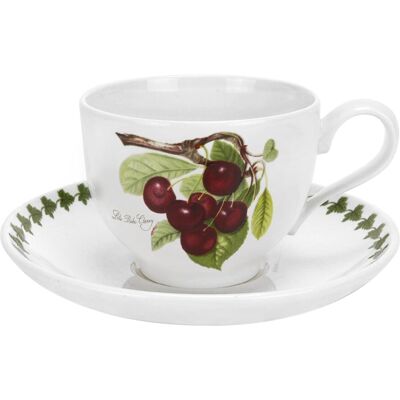 Portmeirion Taza de té con plato Pomona Cereza . Multicolor Portmeirion Taza de té con plato Pomona Cereza . Multicolor