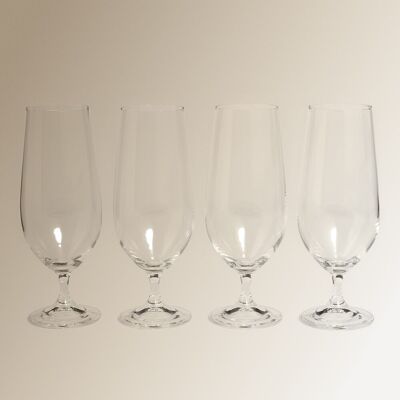 El Corte Inglés Juego de 4 copas de cerveza Natalia . Cristal El Corte Inglés Juego de 4 copas de cerveza Natalia . Cristal