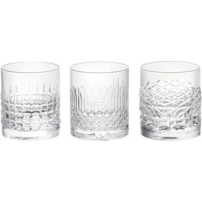 El Corte Inglés Juego de 3 vasos de whisky Boston . Transparente El Corte Inglés Juego de 3 vasos de whisky Boston . Transparente