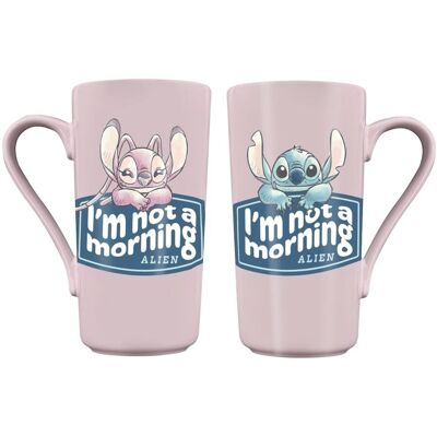 Taza Xl Stitch&Angel Disney Lilo&Stitch Pyramid. Rosa Taza Xl Stitch&Angel Disney Lilo&Stitch Pyramid. Rosa