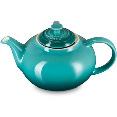Le Creuset Tetera clásica de cerámica gres . Azul Pacífico Le Creuset Tetera clásica de cerámica gres . Azul Pacífico