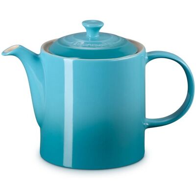 Le Creuset Tetera clásica de cerámica gres . Caribe Le Creuset Tetera clásica de cerámica gres . Caribe