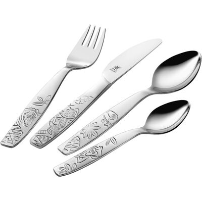 Zwilling Cubertería infantil 4 piezas Jungle . Gris Zwilling Cubertería infantil 4 piezas Jungle . Gris