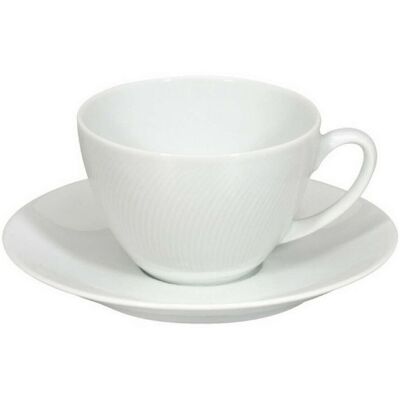 Vista Alegre Taza de té con plato Spirit White . Blanco Vista Alegre Taza de té con plato Spirit White . Blanco