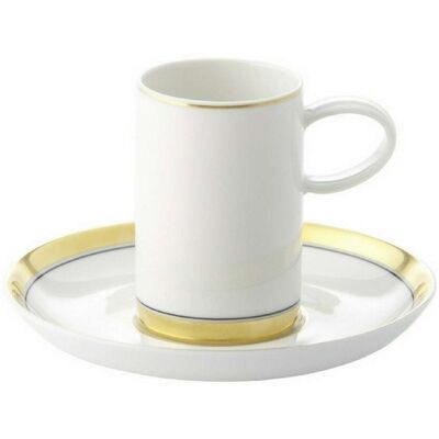Vista Alegre - Domo Gold Oro - Gold - Con Plato - Coffee Cup Vista Alegre - Domo Gold Oro - Gold - Con Plato - Coffee Cup