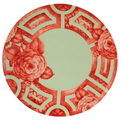 Vista Alegre Plato de postre The Meaning . Rojo Vista Alegre Plato de postre The Meaning . Rojo