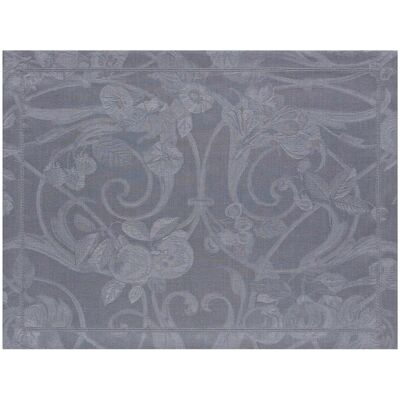 Le Jacquard FranÇais Mantel individual lino Tivoli . (38 x 50 cm) Gris Le Jacquard FranÇais Mantel individual lino Tivoli . (38 x 50 cm) Gris