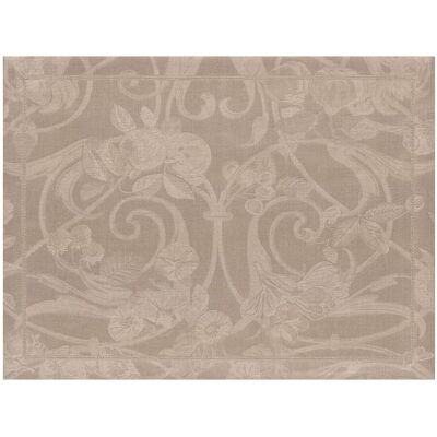 Le Jacquard FranÇais Mantel individual lino Tivoli . (38 x 50 cm) Tostado Le Jacquard FranÇais Mantel individual lino Tivoli . (38 x 50 cm) Tostado