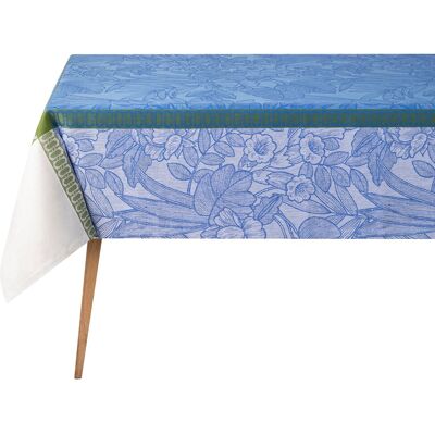 Le Jacquard FranÇais Mantel lino Escapade Tropicale . (175 x 175 cm) Azul Le Jacquard FranÇais Mantel lino Escapade Tropicale . (175 x 175 cm) Azul