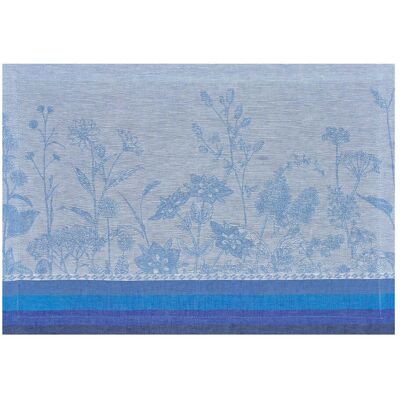 Le Jacquard FranÇais Mantel individual antimanchas lino Instant Bucolique . (36 x 50 cm) Azul Le Jacquard FranÇais Mantel individual antimanchas lino Instant Bucolique . (36 x 50 cm) Azul
