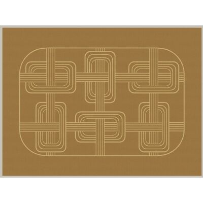 Le Jacquard FranÇais Mantel individual Hotel particulier Lino. Bronce Le Jacquard FranÇais Mantel individual Hotel particulier Lino. Bronce