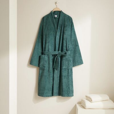 El Corte Inglés Albornoz kimono Algodón Egipcio 420 gr-m2 . (L/XL) Verde oscuro El Corte Inglés Albornoz kimono Algodón Egipcio 420 gr-m2 . (L/XL) Verde oscuro