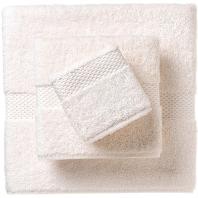 Yves Delorme Toalla de baño algodón y modal 700 gr-m² Etoile . (Tocador) Crudo Yves Delorme Toalla de baño algodón y modal 700 gr-m² Etoile . (Tocador) Crudo