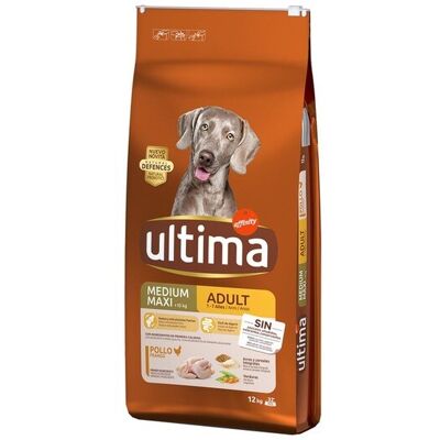 Pienso para Perro Ultima - Pollo, Junior Mediano/Maxi, 2 x 3 kg Pienso para Perro Ultima - Pollo, Junior Mediano/Maxi, 2 x 3 kg