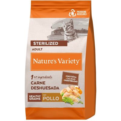 Comida para gatos esterilizados con granos saludables - 1,25kg Comida para gatos esterilizados con granos saludables - 1,25kg