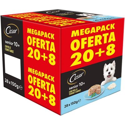 Mars Cesar Comida Húmeda para Perros - 20+8x150g Mars Cesar Comida Húmeda para Perros - 20+8x150g