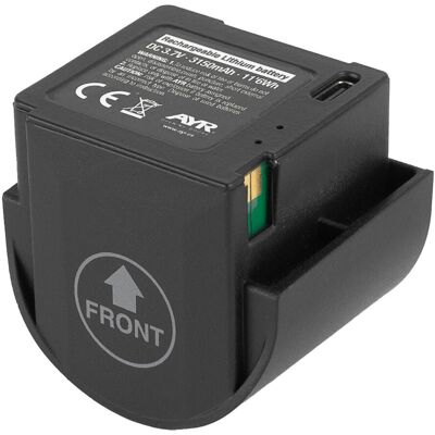 AYR Batería Litio para Recambio Cerradura Electrónica Inteligente INT_PASS. Negro AYR Batería Litio para Recambio Cerradura Electrónica Inteligente INT_PASS. Negro