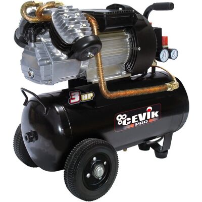 CEVIK PRO Compresor de Aire Eléctrico con cable a red 2230 W 50 litros CA-PRO50VX. Negro CEVIK PRO Compresor de Aire Eléctrico con cable a red 2230 W 50 litros CA-PRO50VX. Negro
