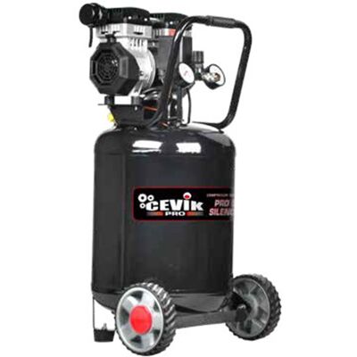 Compresor Vertical Silencioso Cevik - 50L, 1.5HP - Uso Múltiple Compresor Vertical Silencioso Cevik - 50L, 1.5HP - Uso Múltiple