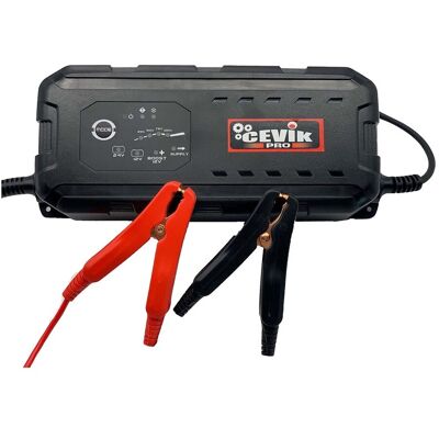 CEVIK PRO Cargador de Batería 12-24 12V-7A. Negro CEVIK PRO Cargador de Batería 12-24 12V-7A. Negro