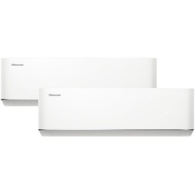 Hisense Aire acondicionado multisplit 2x1 Inverter con 2236 frig-h + 3010 frig-h- WIFI - 2AMW42HC912. Blanco Hisense Aire acondicionado multisplit 2x1 Inverter con 2236 frig-h + 3010 frig-h- WIFI - 2AMW42HC912. Blanco