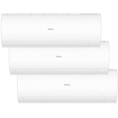 HAIER Aire acondicionado Multisplit 3x1 Inverter con 2.322 frig-h + 2.322 frig-h + 3.096 frig-h - PERLA 3x1 25+25. Blanco HAIER Aire acondicionado Multisplit 3x1 Inverter con 2.322 frig-h + 2.322 frig-h + 3.096 frig-h - PERLA 3x1 25+25. Blanco