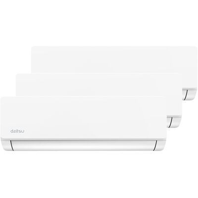 Daitsu Aire acondicionado Multisplit 3x1 Inverter con 2.270 frig-h + 2.2701 frig-h + 4.420 frig-h, WiFi - DSM-918KDT-Z UE27. Blanco Daitsu Aire acondicionado Multisplit 3x1 Inverter con 2.270 frig-h + 2.2701 frig-h + 4.420 frig-h, WiFi - DSM-918KDT-Z UE27. Blanco
