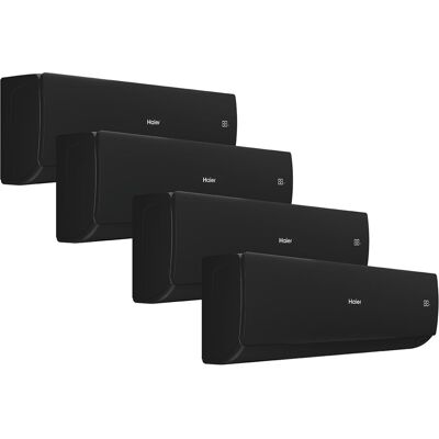 HAIER Aire acondicionado Multisplit 4x1 Inverter con 2.236 frig-h + 2.236 frig-h + 2.236frig-h + 3.010 frig-h - Flexis S 25+25+25+35-75 Negro. Negro HAIER Aire acondicionado Multisplit 4x1 Inverter con 2.236 frig-h + 2.236 frig-h + 2.236frig-h + 3.010 frig-h - Flexis S 25+25+25+35-75 Negro. Negro