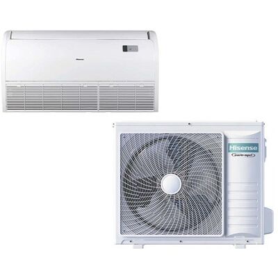 Hisense Aire acondicionado suelo-techo Inverter con 5332 frig-h y 6278 kcal-h - AVT60UR4RB8-AUW60U4RK8. Blanco Hisense Aire acondicionado suelo-techo Inverter con 5332 frig-h y 6278 kcal-h - AVT60UR4RB8-AUW60U4RK8. Blanco