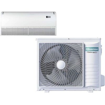 Hisense Aire acondicionado suelo-techo Inverter con 8170 frig-h y 9460 kcal-h - AUV105UR4RC8-AUW105U4RK7. Blanco Hisense Aire acondicionado suelo-techo Inverter con 8170 frig-h y 9460 kcal-h - AUV105UR4RC8-AUW105U4RK7. Blanco