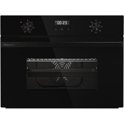 Hisense Horno multifunción compacto con diseño horno de leña negro - BI44221ABG. Cristal negro Hisense Horno multifunción compacto con diseño horno de leña negro - BI44221ABG. Cristal negro